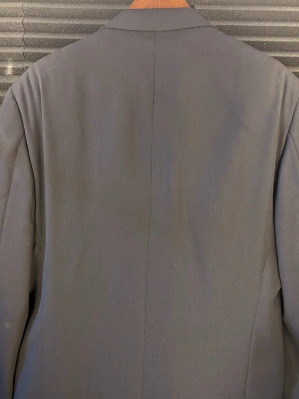 [Giorgio Armani Le Collezioni | Size 43L] Navy Blue 100% Wool Suit Jacket